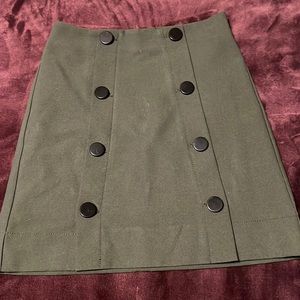 LOFT green skirt